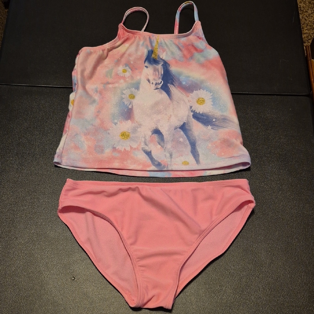 Wonder Nation Pink Unicorn Bikini Set